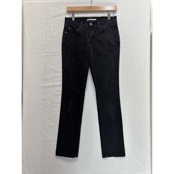 Levi's Denim - Levi's 505 Jeans Womens Size 2 Black Straight Leg Mid Rise 26x32